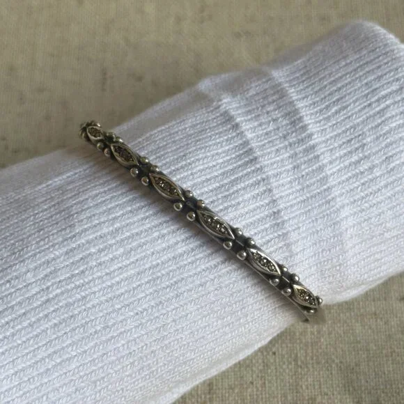 Chan Luu Champagne Diamond Sterling Silver Cuff